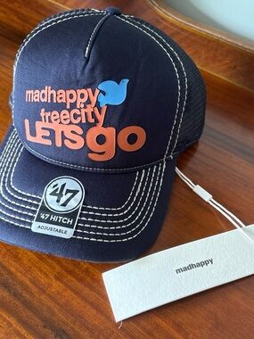 Madhappy x FreeCity Navy Trucker Hat
